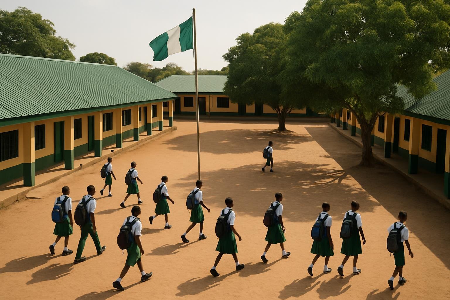 Nigerian pupils in class
